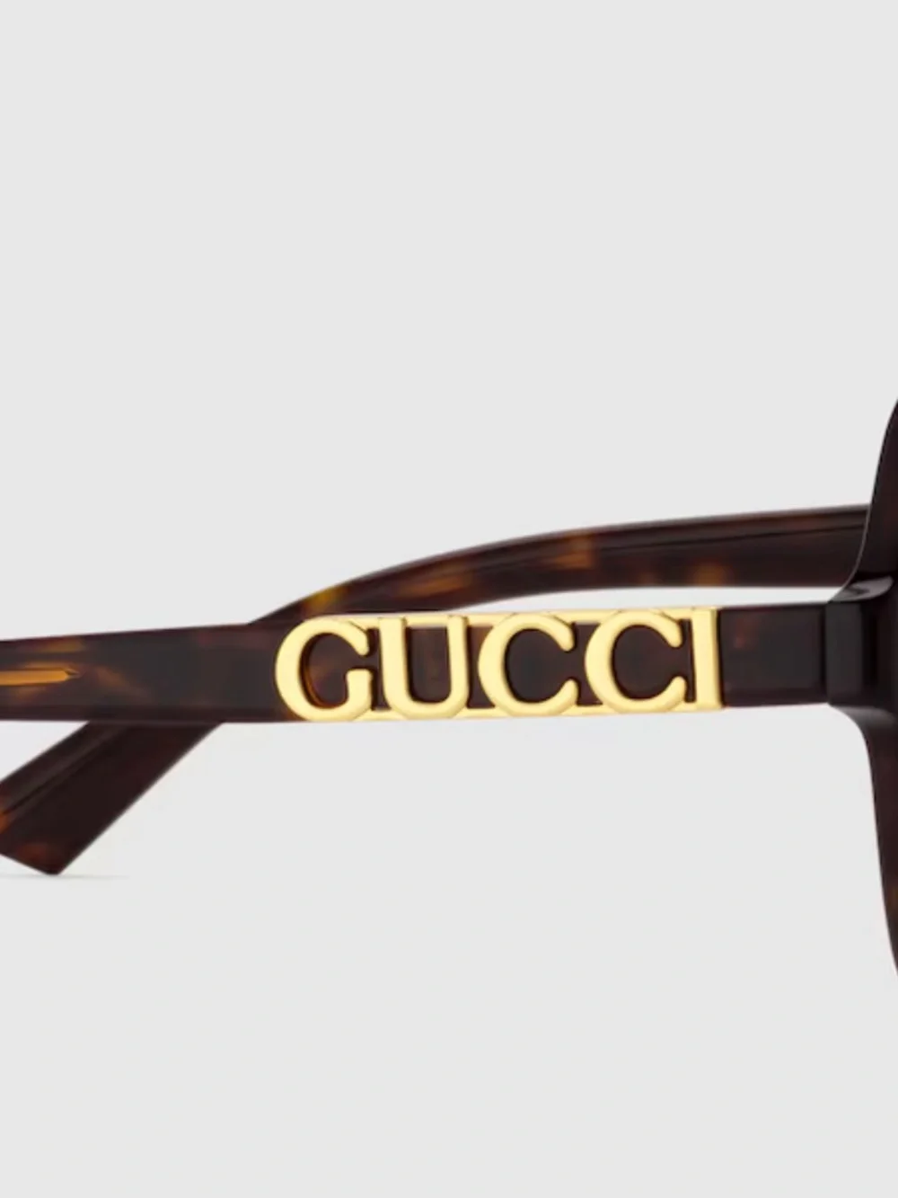 Gucci Rectangular Tortoiseshell Sunglasses (with proof of purchase!)